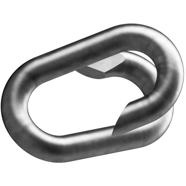 Steel barrier chain links | Connecting link | galvanized